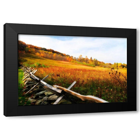 Fire Ridge I Black Modern Wood Framed Art Print with Double Matting by Hausenflock, Alan