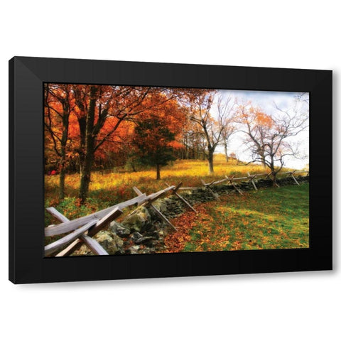 Fire Ridge II Black Modern Wood Framed Art Print with Double Matting by Hausenflock, Alan