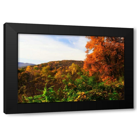 Rockfish Gap Black Modern Wood Framed Art Print with Double Matting by Hausenflock, Alan