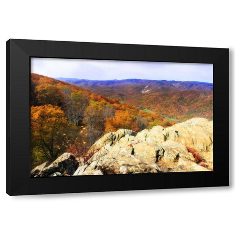 Wildcat Ridge IV Black Modern Wood Framed Art Print with Double Matting by Hausenflock, Alan