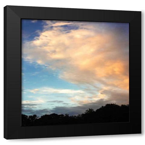 Rainbow Cloud Sq. II Black Modern Wood Framed Art Print with Double Matting by Hausenflock, Alan