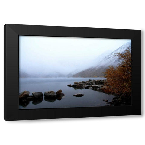 Convict Lake II Black Modern Wood Framed Art Print with Double Matting by Johnson, George