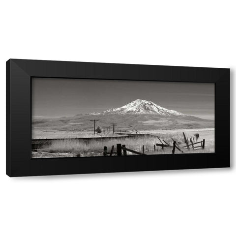 Mt. Shasta II Black Modern Wood Framed Art Print with Double Matting by Johnson, George