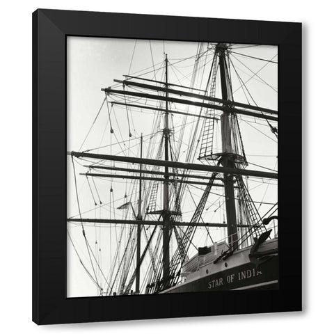 Star of India I Black Modern Wood Framed Art Print by Johnson, George