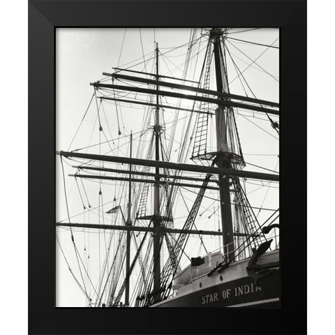 Star of India I Black Modern Wood Framed Art Print by Johnson, George