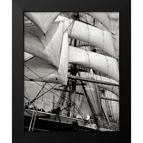 Star of India II Black Modern Wood Framed Art Print by Johnson, George