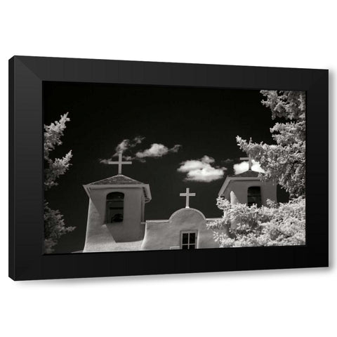 Taos Church II Black Modern Wood Framed Art Print by Johnson, George