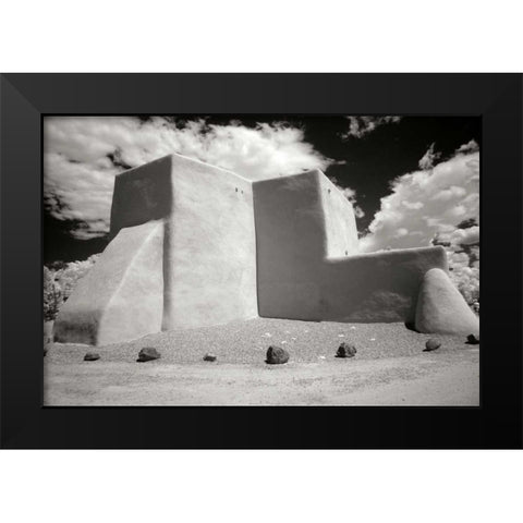 Taos Church III Black Modern Wood Framed Art Print by Johnson, George