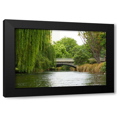 Avon River I Black Modern Wood Framed Art Print with Double Matting by Johnson, George