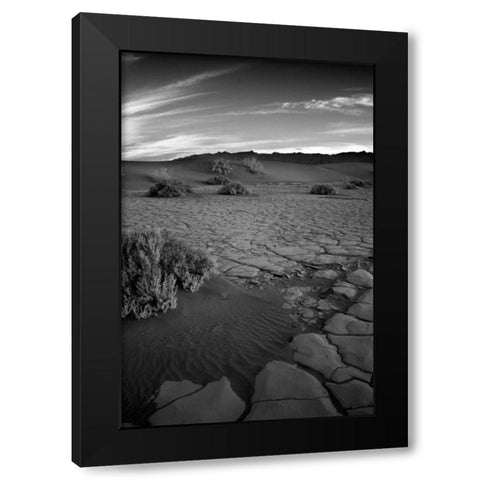Death Valley Dunes II Black Modern Wood Framed Art Print with Double Matting by Johnson, George