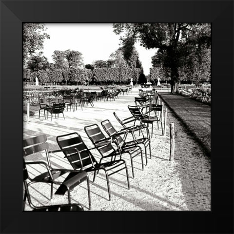 Jardin des Tuileries II Black Modern Wood Framed Art Print by Johnson, George