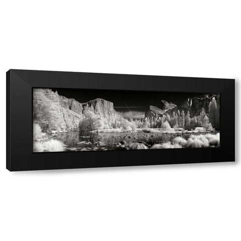 West End River Black Modern Wood Framed Art Print by Johnson, George