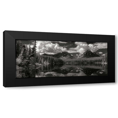 Leach Lake Black Modern Wood Framed Art Print by Johnson, George
