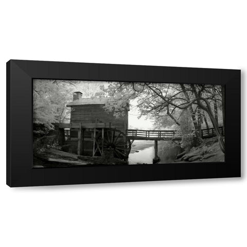 Stone Mountain Mill Black Modern Wood Framed Art Print with Double Matting by Johnson, George