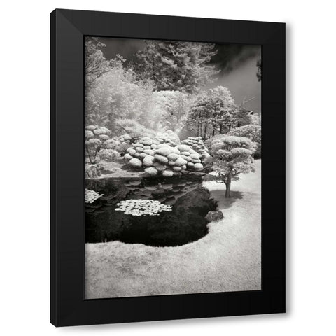 San Francisco Garden III Black Modern Wood Framed Art Print with Double Matting by Johnson, George