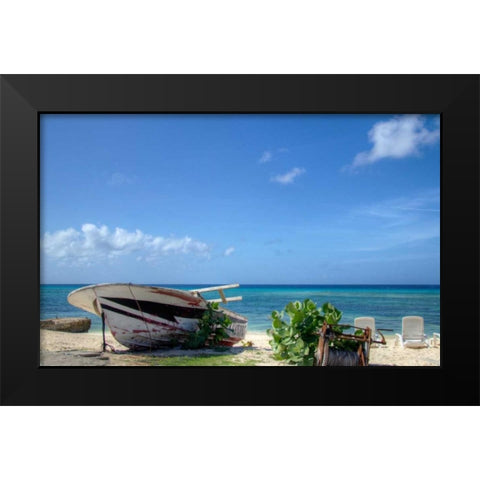 Grand Turk II Black Modern Wood Framed Art Print by Johnson, George