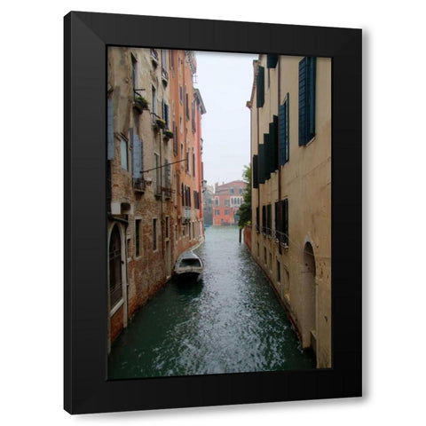Waterways of Venice III Black Modern Wood Framed Art Print by Johnson, George
