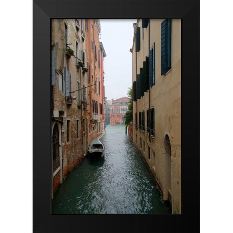 Waterways of Venice III Black Modern Wood Framed Art Print by Johnson, George