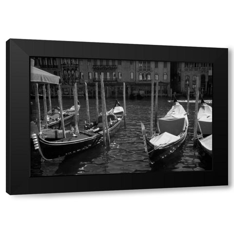 Classic Venice I Black Modern Wood Framed Art Print with Double Matting by Johnson, George