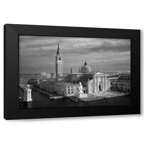 Classic Venice II Black Modern Wood Framed Art Print with Double Matting by Johnson, George