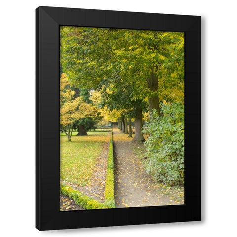 Wurzburg V Black Modern Wood Framed Art Print with Double Matting by Johnson, George