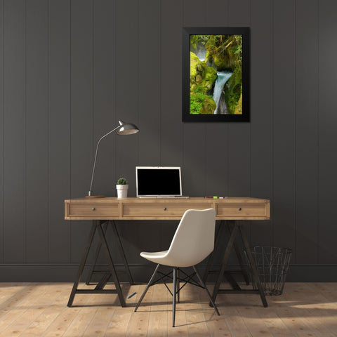 North Cascades NP V Black Modern Wood Framed Art Print by Johnson, George