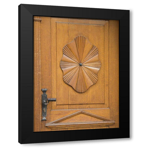Durnstein Wood Door I Black Modern Wood Framed Art Print with Double Matting by Johnson, George