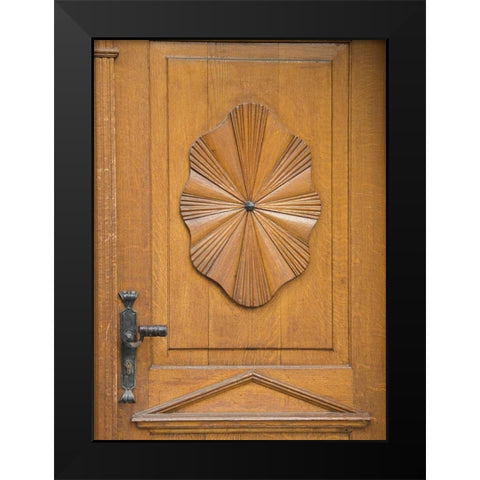 Durnstein Wood Door I Black Modern Wood Framed Art Print by Johnson, George