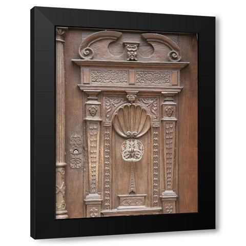 Nordlingen Castle Door I Black Modern Wood Framed Art Print by Johnson, George