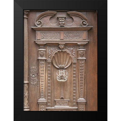 Nordlingen Castle Door I Black Modern Wood Framed Art Print by Johnson, George