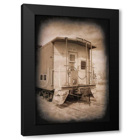 SP 374 Crummy Black Modern Wood Framed Art Print with Double Matting by Johnson, George