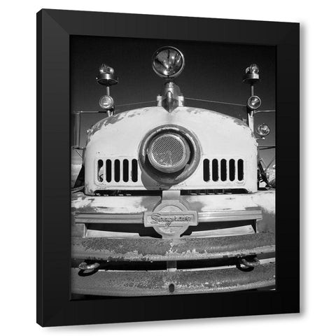 Old Seagrave Black Modern Wood Framed Art Print by Johnson, George
