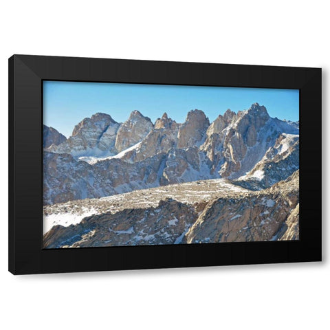 Mt. Whitney II Black Modern Wood Framed Art Print with Double Matting by Kidd, Brian