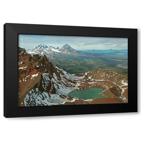 Broken Top Black Modern Wood Framed Art Print with Double Matting by Kidd, Brian
