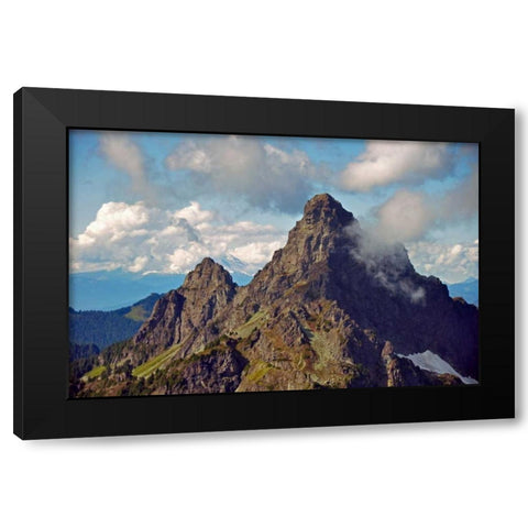 Glacier Peak I Black Modern Wood Framed Art Print with Double Matting by Kidd, Brian