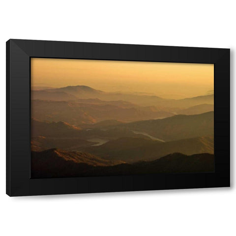 Kern Valley I Black Modern Wood Framed Art Print with Double Matting by Kidd, Brian