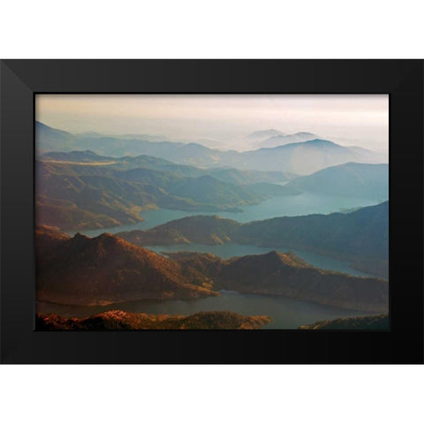 Kern Valley V Black Modern Wood Framed Art Print by Kidd, Brian
