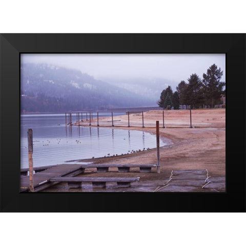 Sandpoint II Black Modern Wood Framed Art Print by Kidd, Brian