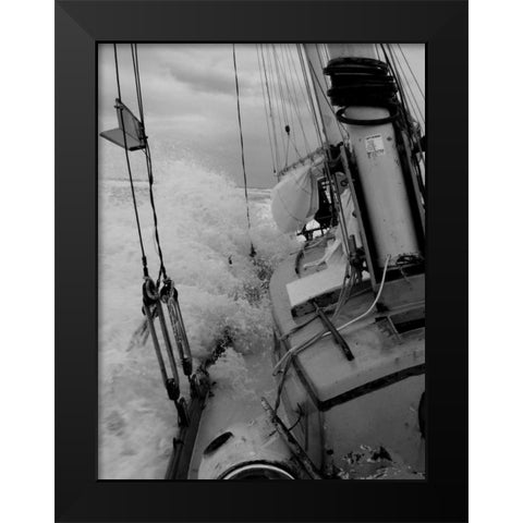 Life at Sea I Black Modern Wood Framed Art Print by Kidd, Brian