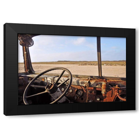 Old Bus III Black Modern Wood Framed Art Print by Kidd, Brian