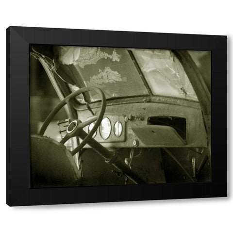Dash Board II Black Modern Wood Framed Art Print with Double Matting by Larson, Scott