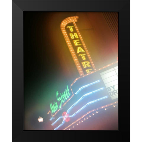 Main Street Theatre I Black Modern Wood Framed Art Print by Larson, Scott