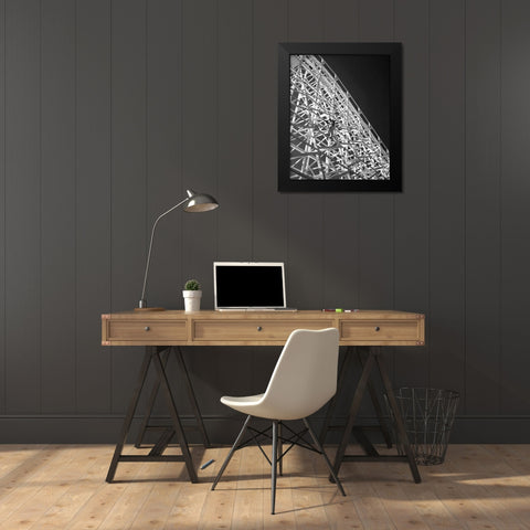 Safety Check I Black Modern Wood Framed Art Print by Larson, Scott