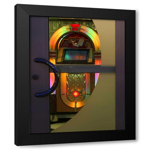 Juke Box III Black Modern Wood Framed Art Print by Larson, Scott