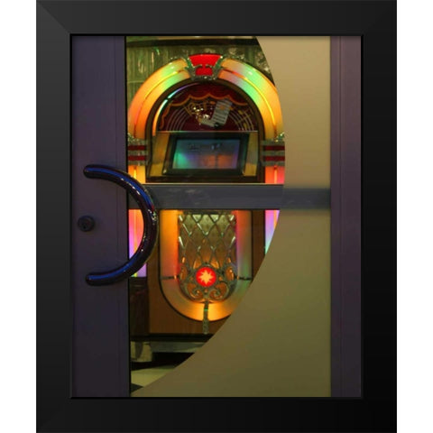 Juke Box III Black Modern Wood Framed Art Print by Larson, Scott
