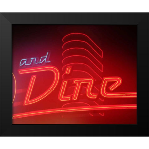 Dine Out I Black Modern Wood Framed Art Print by Larson, Scott