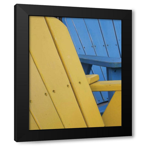 Beach House I Black Modern Wood Framed Art Print by Larson, Scott