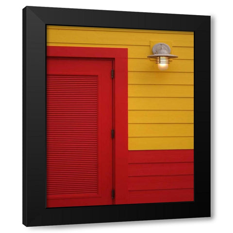 Beach House IV Black Modern Wood Framed Art Print with Double Matting by Larson, Scott