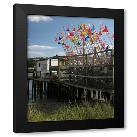 Estuary I Black Modern Wood Framed Art Print by Larson, Scott