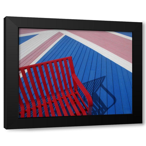 Beach House VII Black Modern Wood Framed Art Print by Larson, Scott